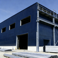 Structure en acier industrielle sur mesure pour entrepôt et atelier