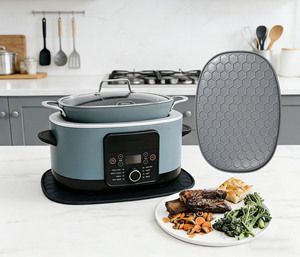 Protecteur de plan de travail de cuisine en silicone pour <span class=keywords><strong>Ninja</strong></span> Foodi 8,5 Qt MC1000, MC1001, MC1010, accessoire pour <span class=keywords><strong>mijoteuse</strong></span> - Product Image 1