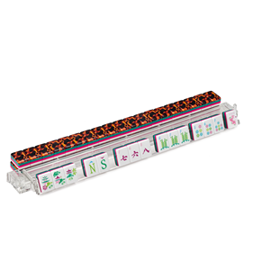 Tessere Personalizzate per Mahjong Americano a 4 Strati, 160 Tessere in Plastica con Design Leopardato Rosso e Stampa Tartaruga, <span class=keywords><strong>Idee</strong></span> Regalo di Lusso - Product Image 5