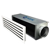 Diffuseur linéaire en acier galvanisé HSW pour applications industrielles - Boîtier de plénum durable, installation facile, réglable pour CVC