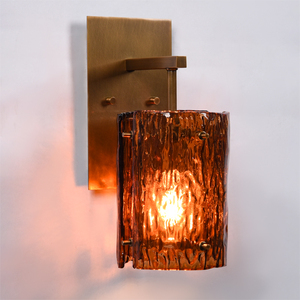 Italy Murano Glass Cylinders Decorated Wall Lamp for Hotel & Home Indoor Wall Lamp – <b>Bedroom</b> Hallway <b>Lighting</b> Decorative Sconce - Product Image 1