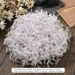 Papier artisanal double face coloré en gros, déchiqueté et froissé, 1-3 mm, pour boîtes cadeaux, avec matériaux recyclés et impression laser - Product Image 3