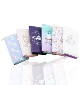 Dompet Wanita PU Motif Unicorn, Dompet Wanita Motif Digital, Tas Tangan Desainer Modis Kustom