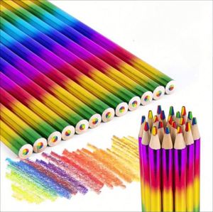 Lápices de Colores Personalizados Arcoíris Cuatro en Uno, Herramienta de Arte para Graffiti DIY, para Niños, para Colorear y Dibujar - Product Image 4