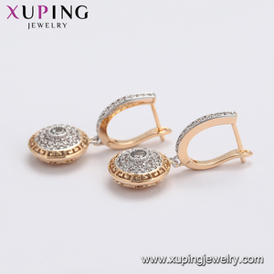 Xuping-pendientes redondos de circón multicolor para mujer, aretes, 99371 - Product Image 4