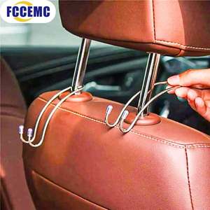 Gancho para asiento de coche, colgador para reposacabezas de asiento trasero oculto automático para bolso, bolsa de compras, colgador de almacenamiento, accesorios para coche, organizador de gancho - Product Image 1