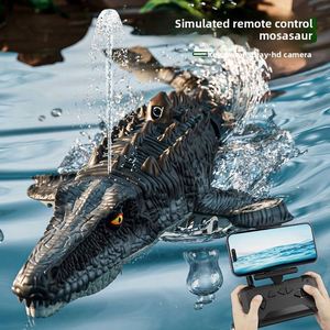 Jouet RC Mosasaurus réaliste avec télécommande, pulvérisation d'eau et fonction de natation - Product Image 3
