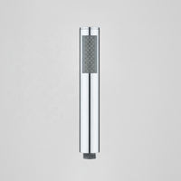 Douche à main moderne 1 mode chromée, design minimaliste cylindrique à large couverture avec sortie d'eau matricielle pour salle de bain