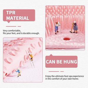 Tapis de bain antidérapant à ventouses multiples, brosse douce pour massage des pieds, tapis de salle de bain - Product Image 4