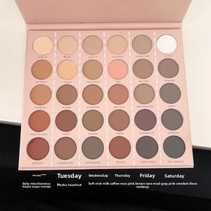 <span class=keywords><strong>Paleta</strong></span> <span class=keywords><strong>de</strong></span> Sombras <span class=keywords><strong>de</strong></span> Ojos <span class=keywords><strong>de</strong></span> 30 <span class=keywords><strong>Colores</strong></span>, Mineral, Brillante, Resistente al Agua, Tonos <span class=keywords><strong>Tierra</strong></span>, Baja Saturación, <span class=keywords><strong>Maquillaje</strong></span> <span class=keywords><strong>de</strong></span> Ojos, 15g, Marca Privada, Venta al Por Mayor - Product Image 2