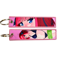 Mode-stof sleutelhanger sleutelhanger groothandel verwijder vliegtuiglogo vóór het weven aangepaste anime jet tag vliegtuig sublimatie jet tag
