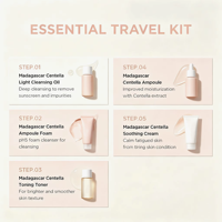 ETRUN ALISA Madagascar Centella – Kits de Voyage Soin de la Peau – Marque Privée – Hydratant et Apaisant – Soins Quotidiens pour Tous Types de Peau