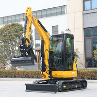 Envío Gratis Mini Excavadora de 3.5 Toneladas y 2 Toneladas con Motor Diésel Kubota, Nueva Excavadora China, Excavadora de Orugas, Mini Excavadora con Certificación CE para Uso Agrícola