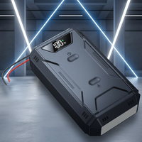 Démarreur de voiture portable 1000A et batterie externe avec écran numérique, lumière d'urgence, anti-étincelles pour motos et voitures particulières