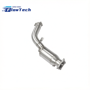 ท่อดาวน์ไปป์แบบไหลสูงสำหรับ Audi A4 A5 Q5 2.0T – ท่อไอเสียสแตนเลส T304 ขัดเงาเพื่อเพิ่มประสิทธิภาพ - Product Image 3