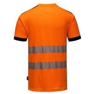 PORTWEST - T181OBRM PW3 Camiseta naranja/negra de manga corta de alta visibilidad-EAN 5036108287871 ROPA DE TRABAJO DE LA HI-VIS - Product Image 2