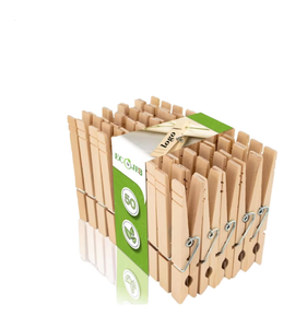 Épingles à linge et pinces en bois écologiques et non toxiques pour enfants, en bois <span class=keywords><strong>de</strong></span> bouleau, pour la chambre à coucher et la literie - Product Image 1