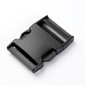 Hebilla de plástico de nailon de 50 mm, hebilla a presión, correa ajustable, hebilla para correas de bolsos, duradera, negra - Product Image 1