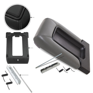 Chevrolet Center Console Armrest Cover 19127366 Gray <b>Storage</b> <b>Box</b> Leather Fitment - Product Image 1