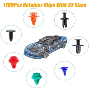 Automotive Expansion Bolt Kit 1240pcs Universal Bumper <b>Clips</b> Fastener Set For Car Repair Replacement PP Plastic - Product Image 5