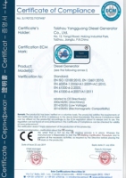 Juego de generador diésel de 50KW, 62.5kva, comino, 4BTA3.9-G2, con certificado CE ISO