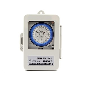 สวิตช์ตั้งเวลา WHY รุ่น TB388R 100-240V AC 20A IP53 ตัวตั้งเวลาแบบกลไกสำหรับบันได - Product Image 4
