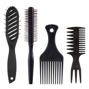 Peigne à cheveux afro en fibre de carbone avec logo personnalisé Wanmei, peigne large pour cheveux bouclés, massage, coiffage, ventilation, démêlage, brosse à cheveux roulante - Product Image 4