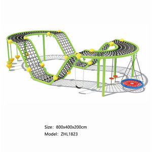 Aire <span class=keywords><strong>de</strong></span> jeux en filet pour grimpeurs en gros avec filet ondulé et é<span class=keywords><strong>l</strong></span>éments d'équilibre pour <span class=keywords><strong>les</strong></span> balançoires, pour <span class=keywords><strong>les</strong></span> parcs communautaires, <span class=keywords><strong>les</strong></span> écoles et <span class=keywords><strong>les</strong></span> aires <span class=keywords><strong>de</strong></span> jeux - Product Image 2