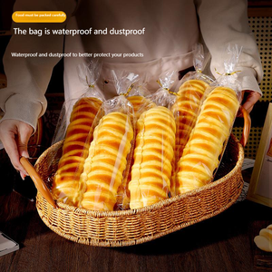 Sacs rétractables en <span class=keywords><strong>cellophane</strong></span> BOPP transparents Meston Opp, fond carré, pour aliments, bonbons, pain, pop-corn, impression en héliogravure, résistants à l'humidité - Product Image 2