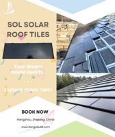 Garantierte BIPV-Solardachziegel Beschichtete Metallschindeln Gebäudeintegriertes Dachmaterial Platten Paneele Steinbeschichtete Dachziegel
