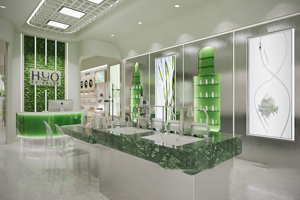 Negozio di Makeup Interior Design Retail Beauty <span class=keywords><strong>Shop</strong></span> Make Up negozio di cosmetici dispositivo di visualizzazione in legno scaffalature per negozi di cosmetici - Product Image 3