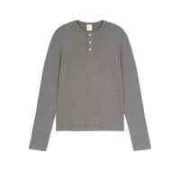 T-shirt ajusté à col ras du cou et manches longues pour homme, style décontracté et sportif, couleur unie, sous-vêtement de base, collection automne