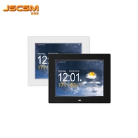 Grand écran LCD sans fil avec horloge extérieure, wifi, alarme numérique de jour, 8 pouces, avec prévision de météo, pour personnes âgées