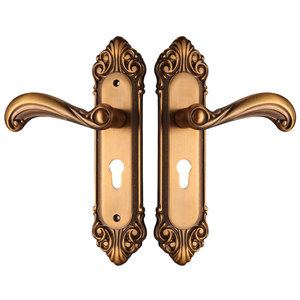 Hiện đại Châu Âu khách sạn nội thất cửa phần cứng lockset 6161 Vàng Antique Brass Hợp kim nhôm phòng ngủ cửa sổ cửa xử lý - Product Image 5