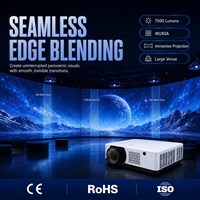 Fabricant professionnel de projecteurs OEM, projecteur laser à courte focale 7500 lumens WUXGA avec lentille de fusion des images et déplacement de la lentille