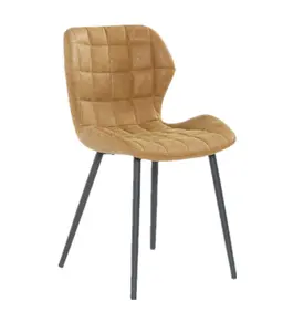 Chaise de salle à manger en tissu contemporain nordique Chaise de loisirs en cuir de maquillage de luxe en tissu moderne pour salle à manger