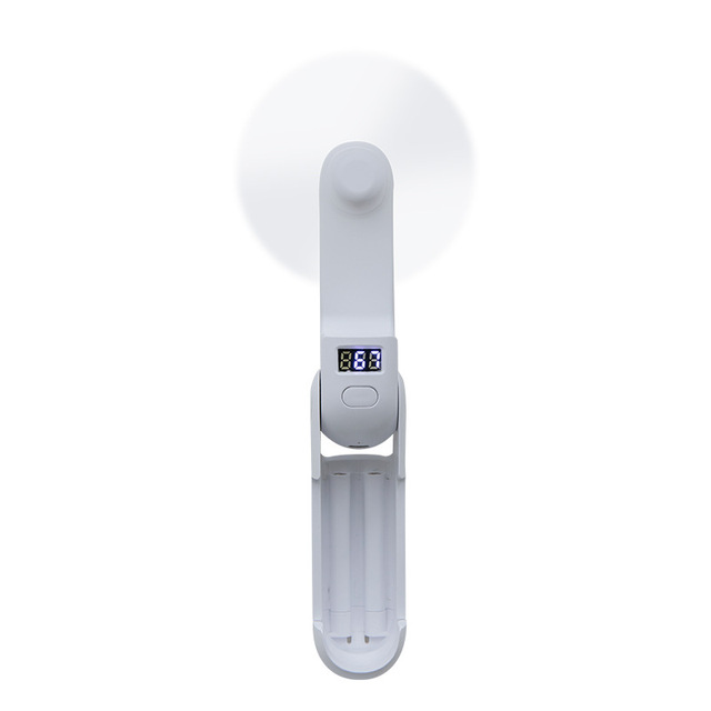 USB Rechargeable Pocket Fan with Phone Holder 2000mAh Battery, Work 15-21 Hours, for Go Shopping, Travel, Outdoor, Camping