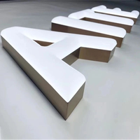 Enseigne lumineuse 3D personnalisée en lettres canal LED, étanche pour extérieur, en acrylique, pour logo d'entreprise, enseigne murale