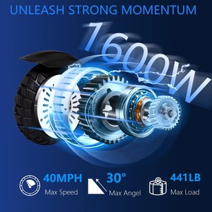 <span class=keywords><strong>Trottinette</strong></span> électrique tout-terrain adulte 48V 1600W à double motorisation, pliable, haute puissance, longue autonomie <span class=keywords><strong>50</strong></span>-55KM, 48V/21Ah – Meilleures ventes - Product Image 2