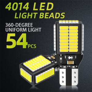 JIACHI Accessoires de voiture d'usine T15 Led feux de recul Canbus W16W ampoules de voiture 4014 54SMD feux de recul DC12-24V B15D CE Rohs - Product Image 2