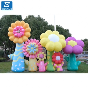 6 pièces ensemble publicité décoration fleurs gonflables <span class=keywords><strong>ballon</strong></span> <span class=keywords><strong>gonflable</strong></span> Art fleur <span class=keywords><strong>Sculpture</strong></span> - Product Image 2