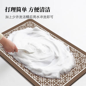 Tapete Absorbente Cortable para Lavabo, Rectangular, de Fibra de Poliéster, para Baño, Estilo Minimalista - Product Image 4