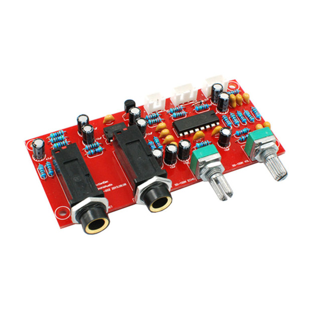Taidacent Digital Karaoke Reverberation Reverb Module DIY Kit NE5532 PT2399 Microphone Amplifier Board