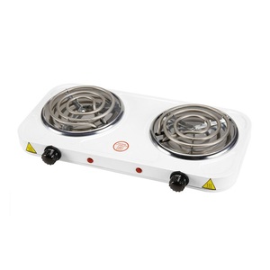 Placa Calefactora Eléctrica de Doble Quemador de 1200W, Estufa de Bobina de Acero Inoxidable, Temperatura Ajustable, Portátil, de Metal, para Hogar y Hotel - Product Image 3