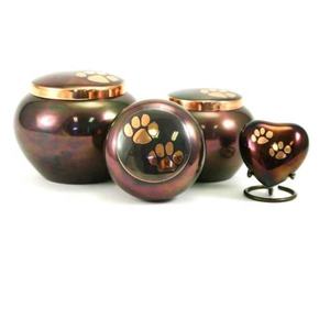 Urne de crémation en métal cercueil en gros cercueil urne de crémation moderne forme ronde décorative accessoires de cendres pour adultes et animaux de compagnie - Product Image 4