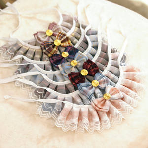 Joysing Multi-colore fiocco Pet collo collo <span class=keywords><strong>in</strong></span> pizzo JK sciarpa d'acqua a scacchi <span class=keywords><strong>per</strong></span> <span class=keywords><strong>cani</strong></span> e gatti - Product Image 2