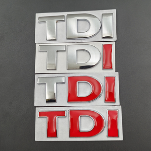 Emblema 3D in Metallo TDI, Badge per Griglia Frontale <span class=keywords><strong>Auto</strong></span>, Adesivo per <span class=keywords><strong>Volkswagen</strong></span> VW - Product Image 3