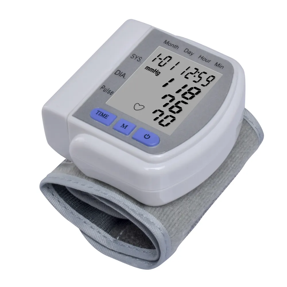 Полностью Автоматический монитор артериального давления на запястье, портативный монитор артериального давления по низкой цене