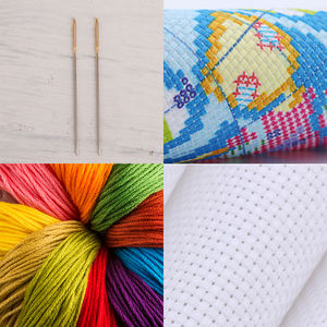 NKF Kits de broderie pour adultes, travaux d'aiguille faits à la main, peintures de Noël, ensembles de broderie au point de croix - Product Image 6