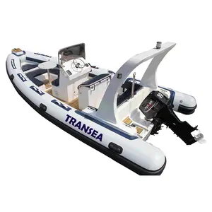 Luxus yachting pro 6,5 boot 6,8 m fiberglas rumpf rib boot für 12 passagiere